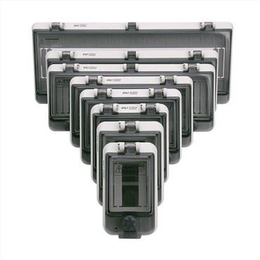 Paskirstymo dėžutė su monitoriaus langu